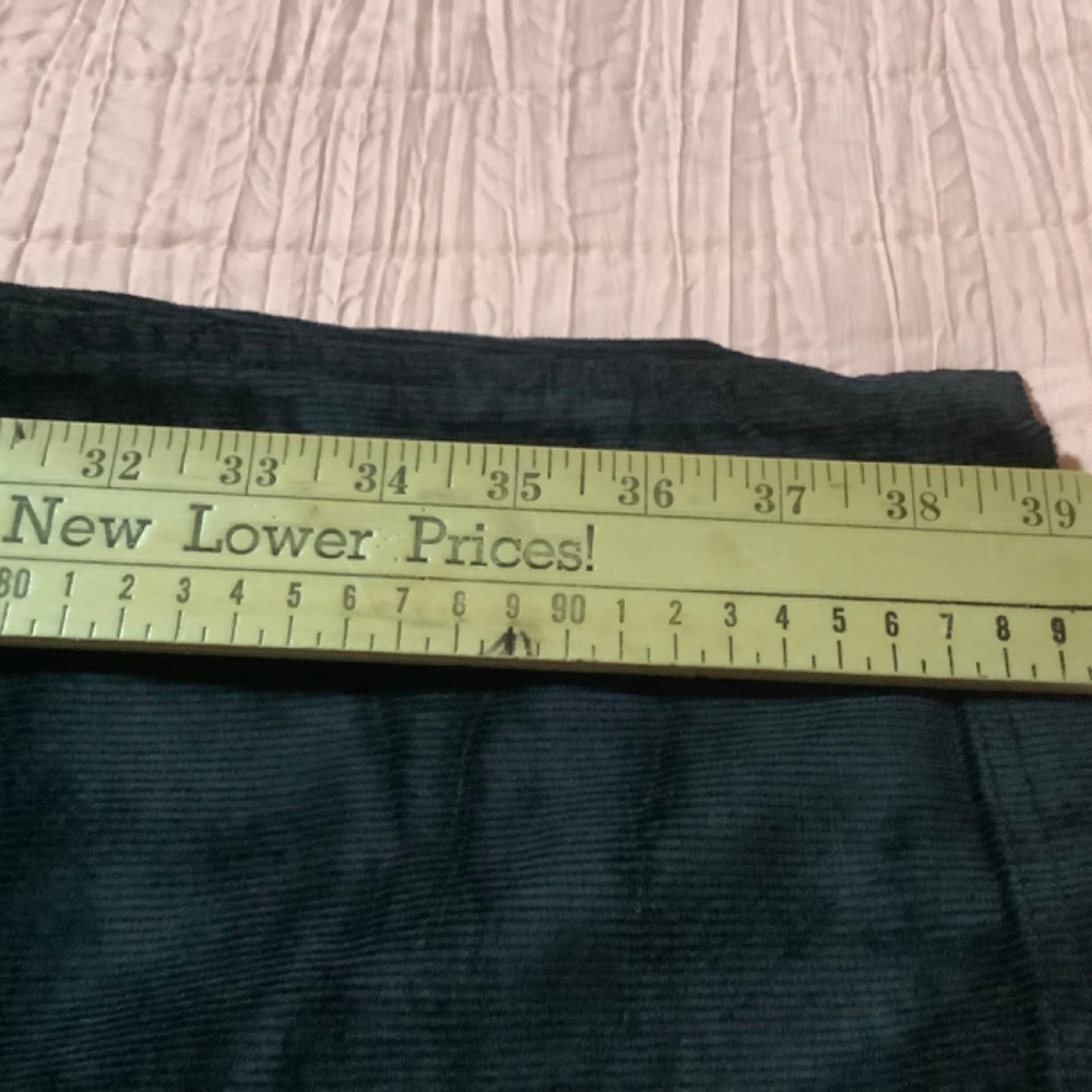 Ladies overalls NWT black Corduroy, silver color hardware petite sizes M,L - Picture 4 of 7